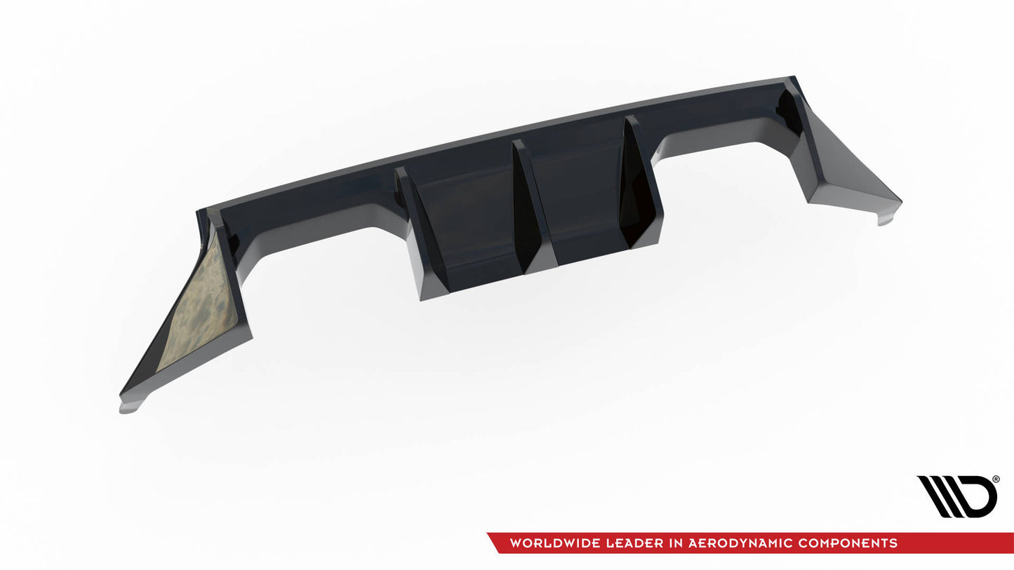 Diffusor Heck Ansatz V.1 für BMW M2 G87 schwarz Hochglanz