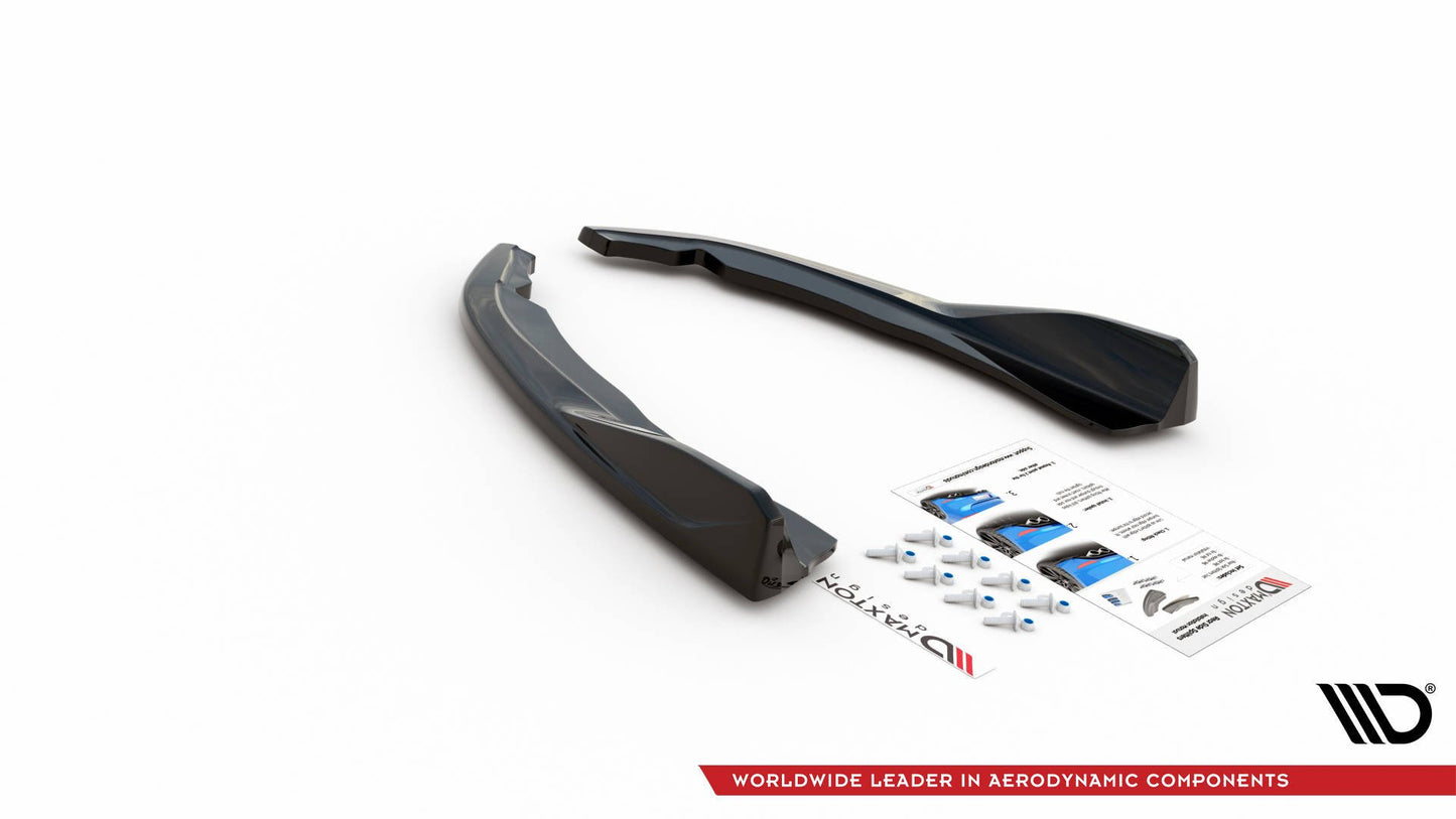 Heck Ansatz Flaps Diffusor V.2 für BMW 4er M-Paket G22 / G23 / G22 Facelift / G23 Facelift schwarz Hochglanz