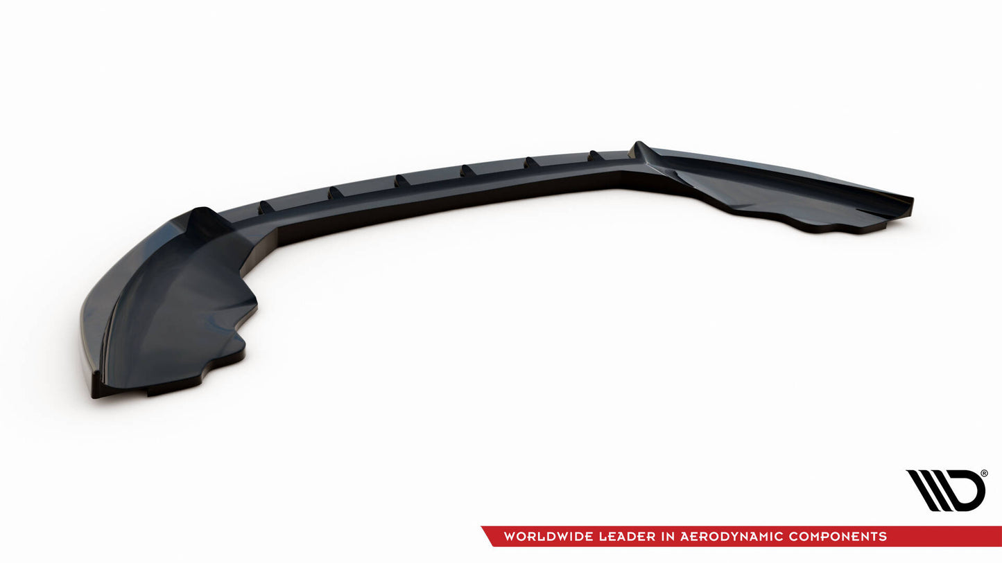 Front Ansatz V.4 für Ford Fiesta ST Mk7 Facelift schwarz Hochglanz