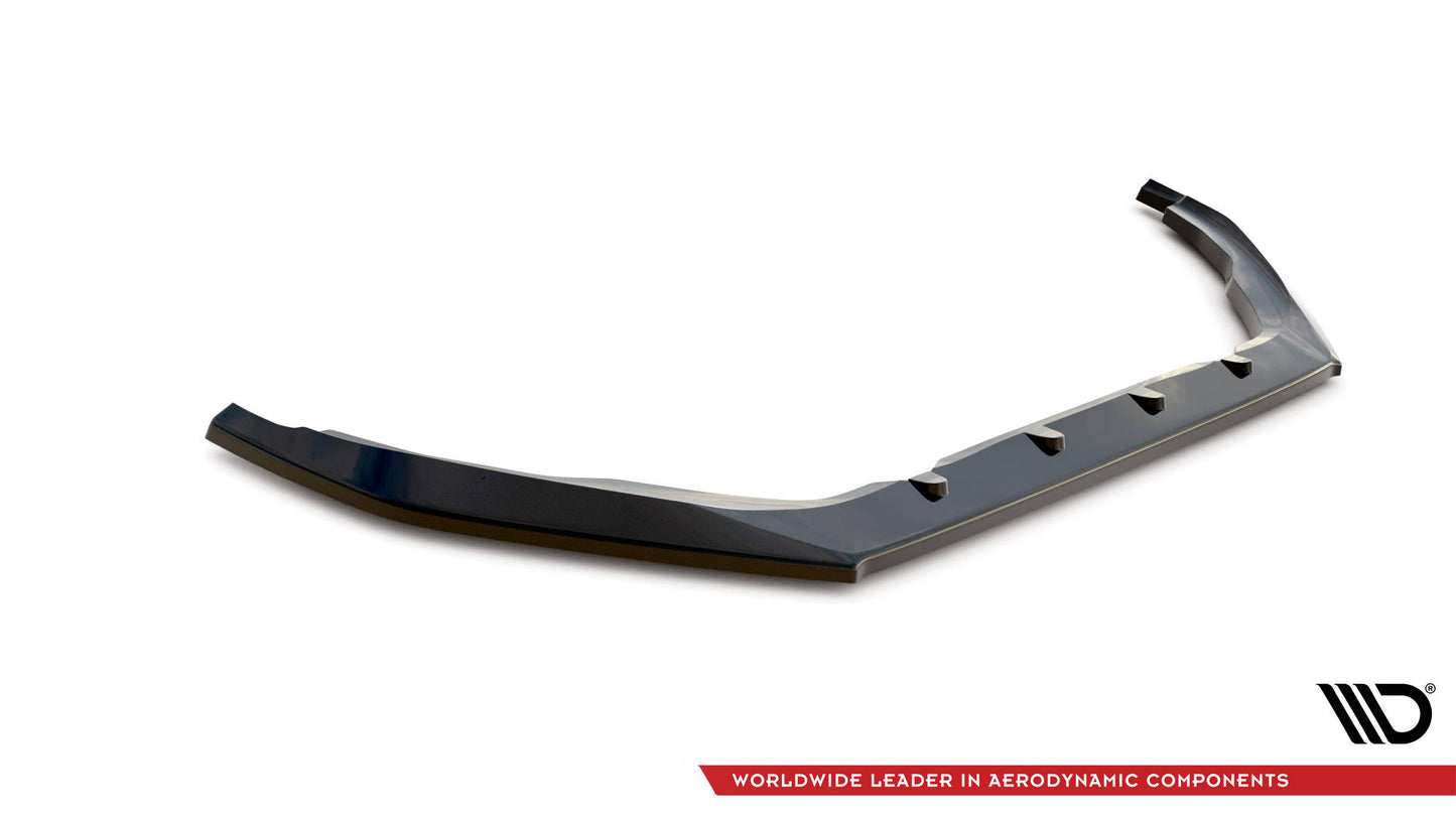 Front Ansatz V.1 für Peugeot 208 GTi Mk1 schwarz Hochglanz