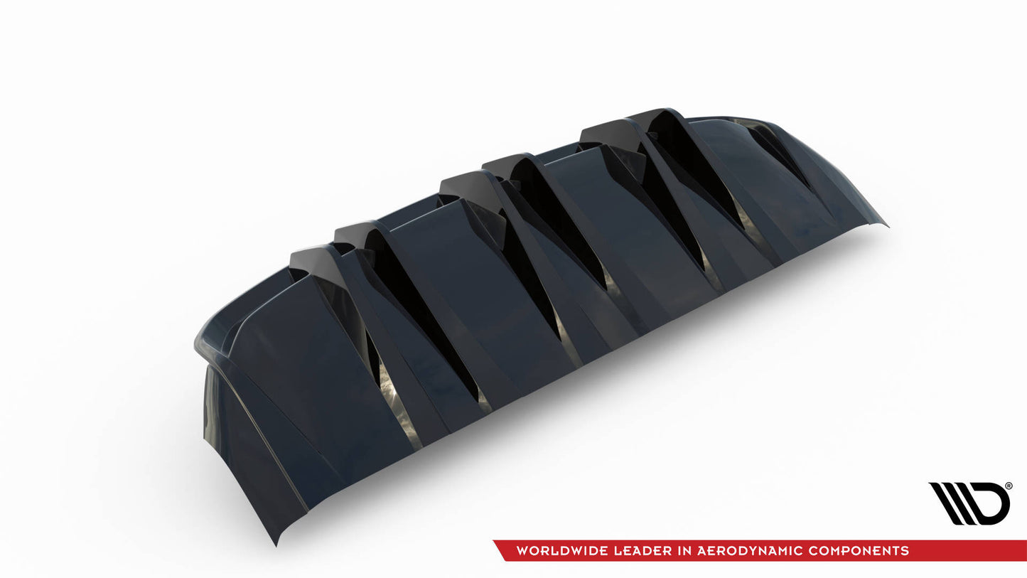 Diffusor Heck Ansatz für Audi e-Tron GT / RS GT Mk1 schwarz Hochglanz