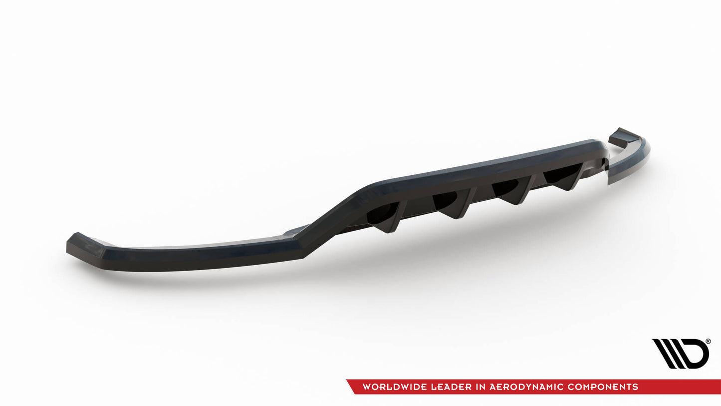 Mittlerer Cup Diffusor DTM Look Heck Ansatz für Jaguar E-Pace R-Dynamic Mk1 schwarz Hochglanz