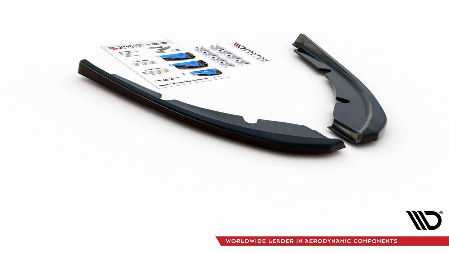 Heck Ansatz Flaps Diffusor V.2 für Peugeot 308 SW Mk2 schwarz Hochglanz