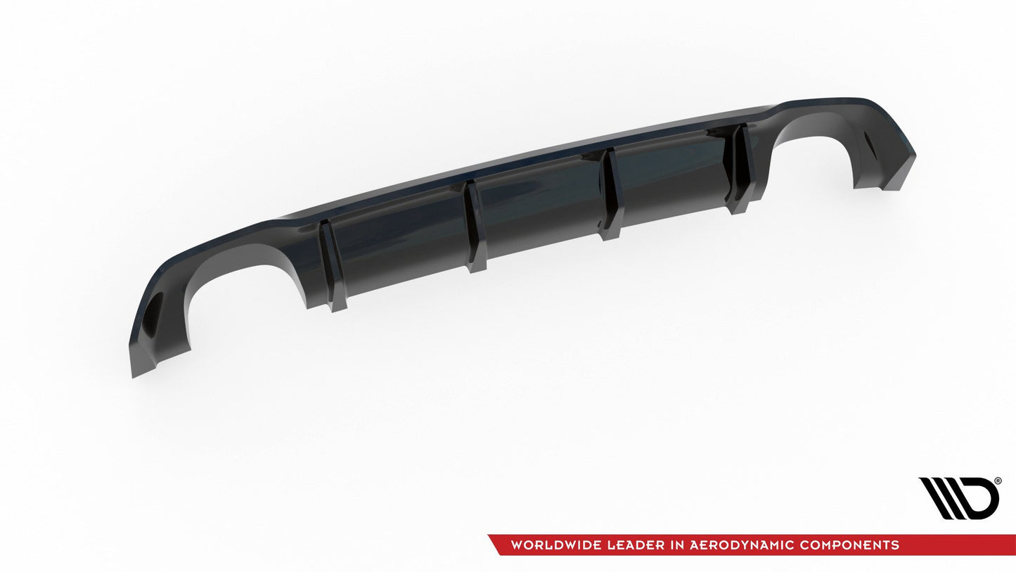 Diffusor Heck Ansatz für Seat Leon III Cupra schwarz Hochglanz