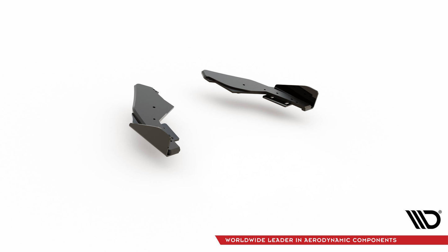 Street Pro Heck Ansatz Flaps Diffusor + Flaps für VW Golf GTI / GTE Mk8 schwarz Hochglanz