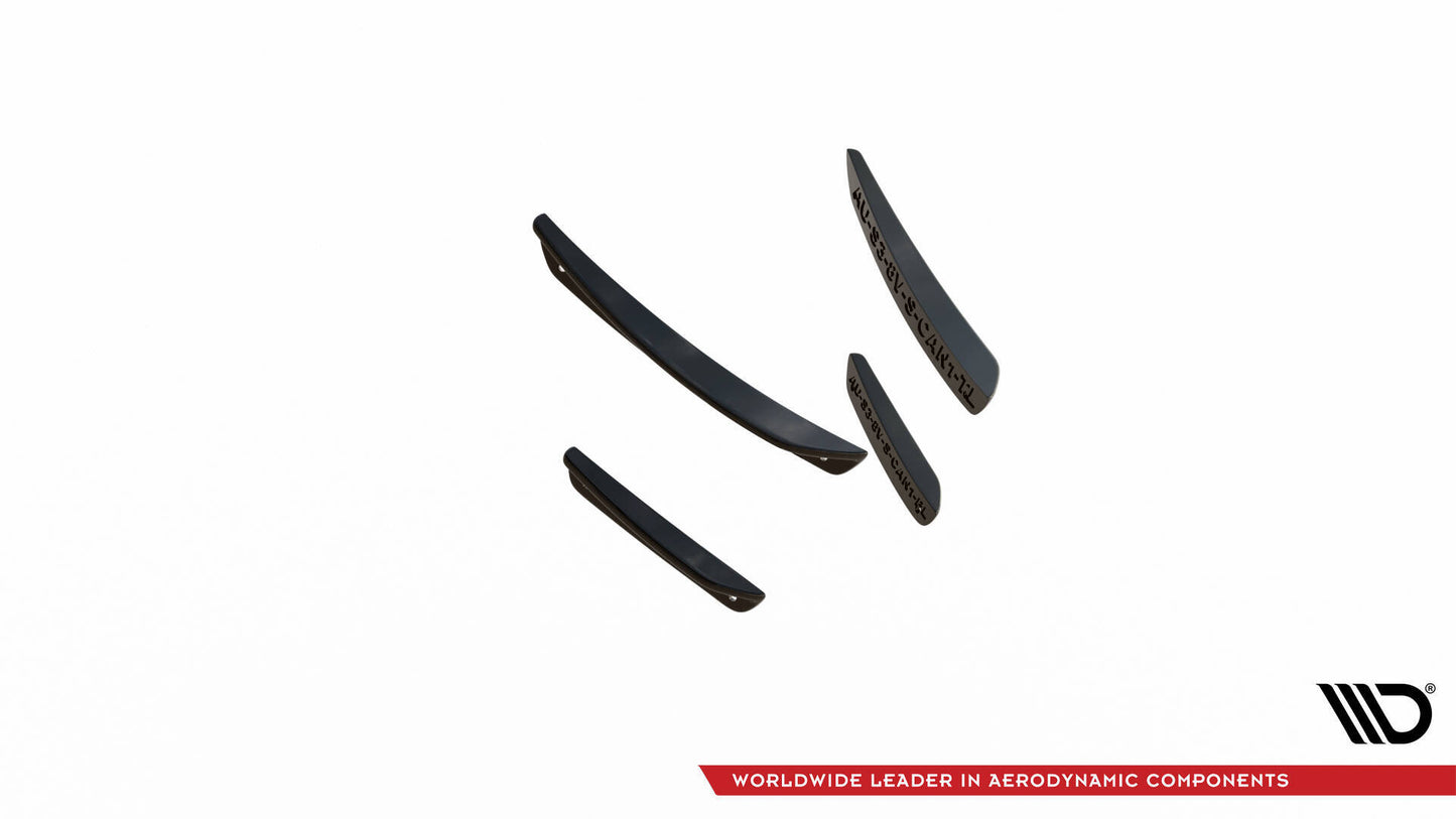 Stoßstangen Flaps Wings vorne Canards für Audi S3 / A3 S-Line 8V Limousine / Cabrio