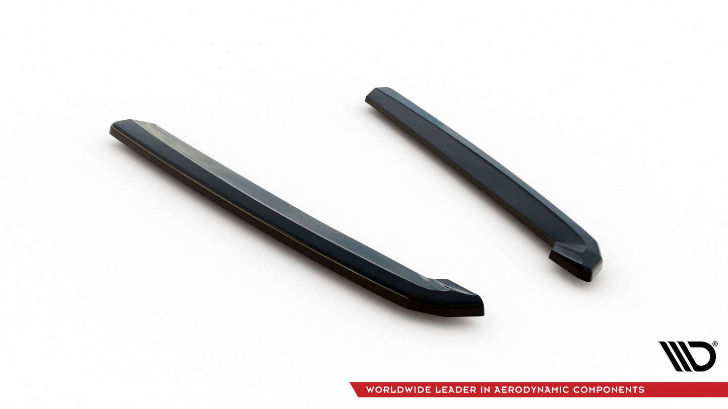 Heck Ansatz Flaps Diffusor für Audi A7 S-Line C8 / S7 C8 / C8 Facelift / S7 Facelift schwarz Hochglanz