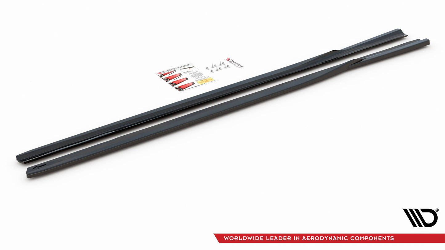 Seitenschweller Ansatz für Lexus GS F Sport Mk4(L10) schwarz Hochglanz