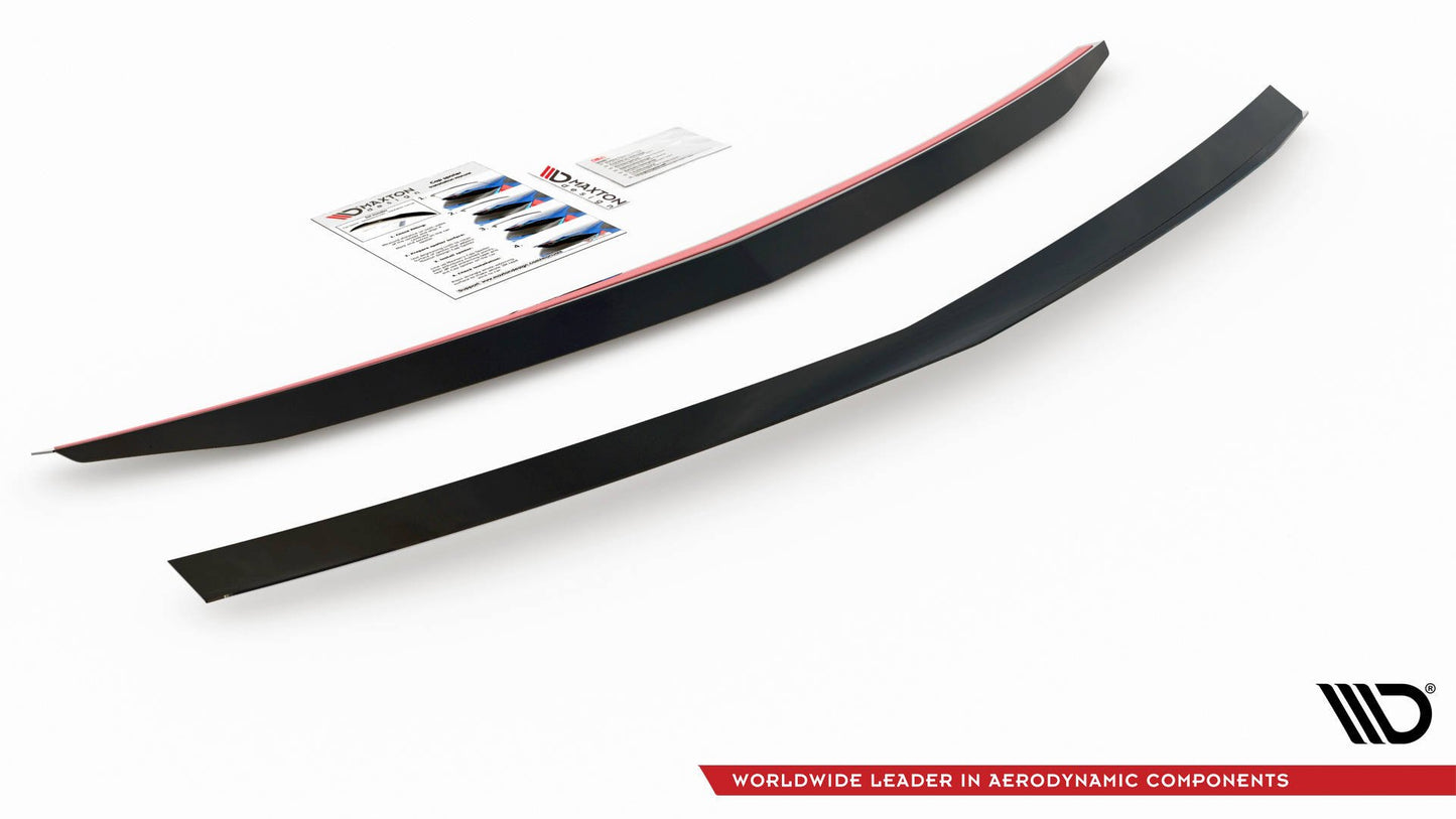 Spoiler CAP für Mercedes-Benz E63 AMG / AMG-Line / Standard Limousine W212 Facelift schwarz Hochglanz