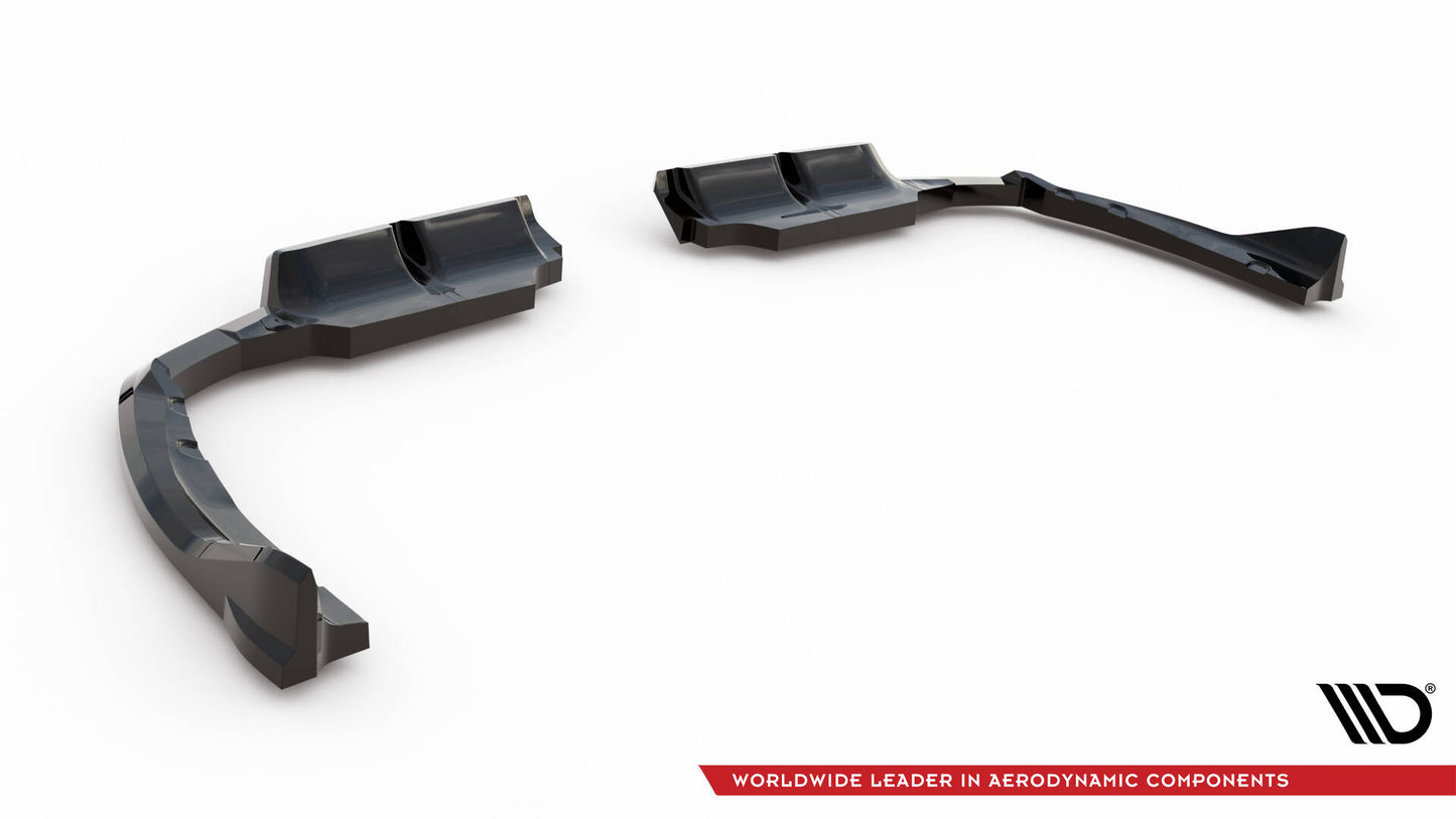 Mittlerer Cup Diffusor DTM Look Heck Ansatz für BMW XM G09 schwarz Hochglanz