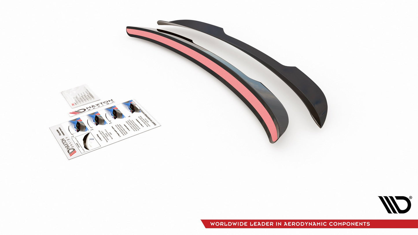 Spoiler CAP für Ford Mondeo Kombi Mk5 Facelift schwarz Hochglanz