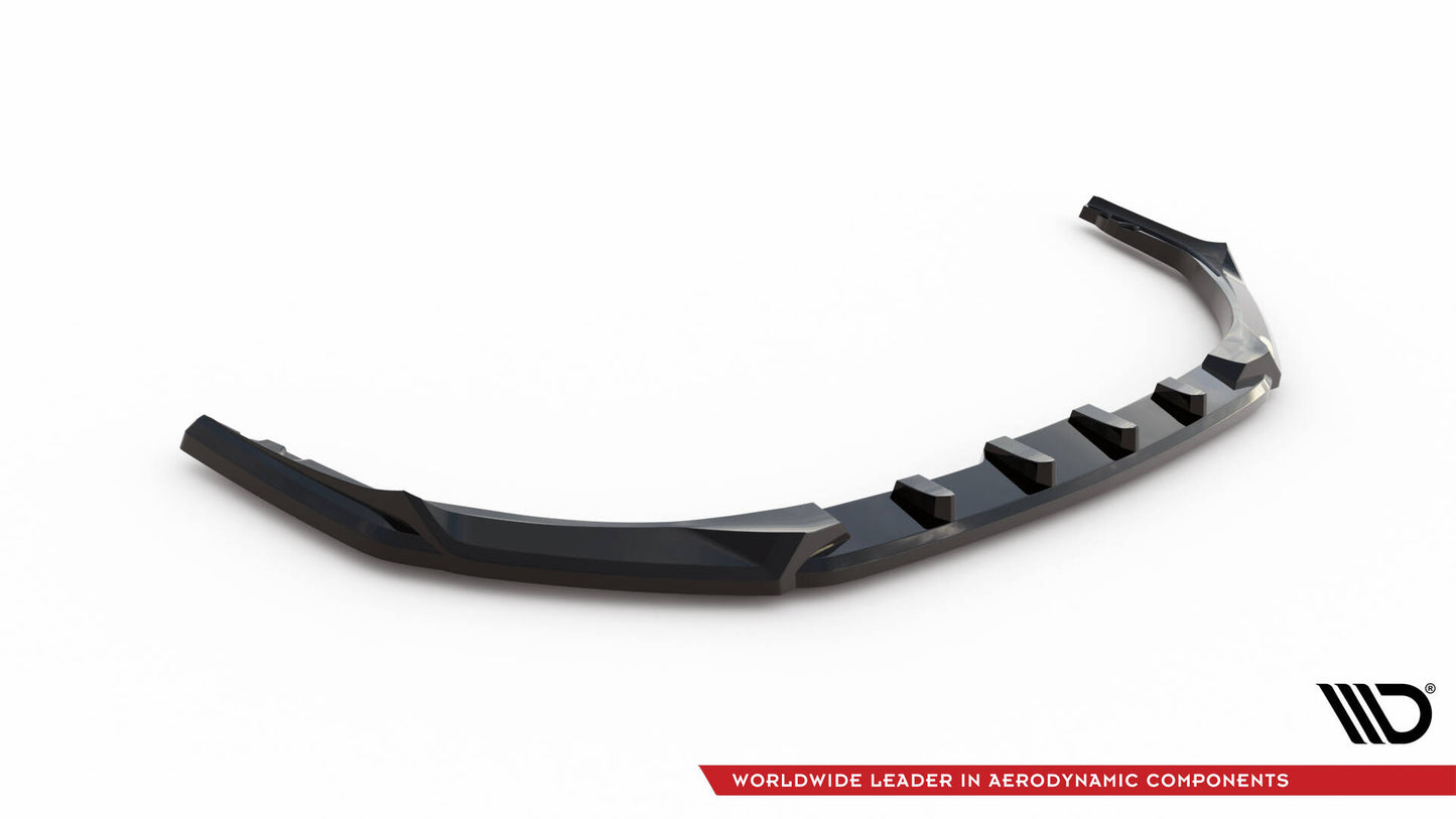 Front Ansatz V.2 für Peugeot 308 Mk3 schwarz Hochglanz