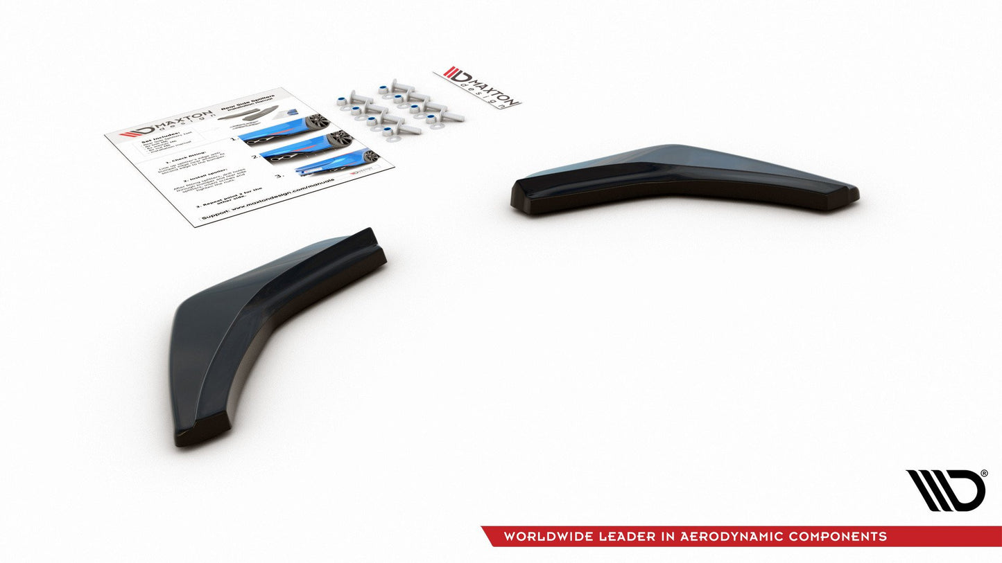 Heck Ansatz Flaps Diffusor V.2 für VW Golf 7 GTI schwarz Hochglanz