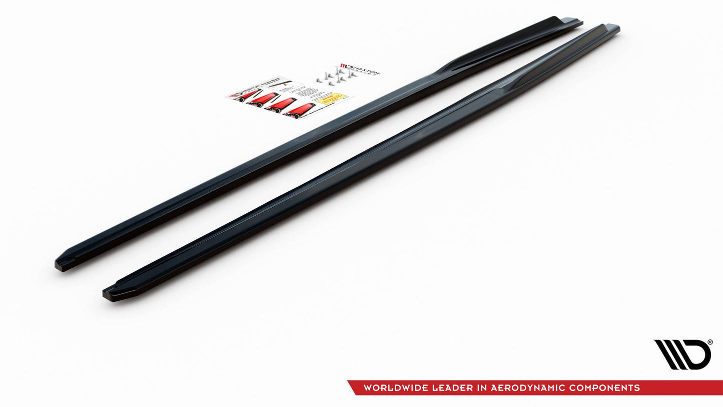 Seitenschweller Ansatz für V.2 für Audi RS3 8V Sportback Facelift Carbon Look