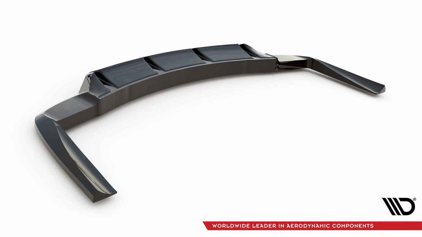 Mittlerer Cup Diffusor DTM Look Heck Ansatz für Mercedes-AMG CLA 45 C117 Facelift schwarz Hochglanz