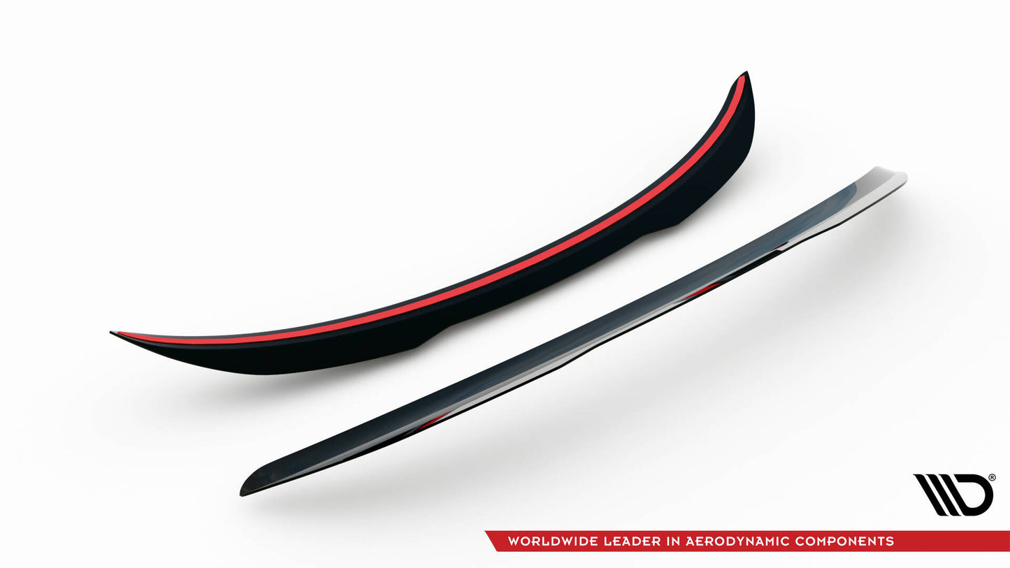 Spoiler CAP für RENAULT MEGANE MK3 RS Trophy / RS Cup schwarz Hochglanz