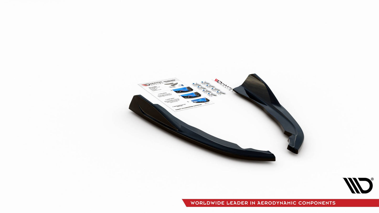 Heck Ansatz Flaps Diffusor V.2 für BMW 4er M-Paket G22 / G23 / G22 Facelift / G23 Facelift schwarz Hochglanz