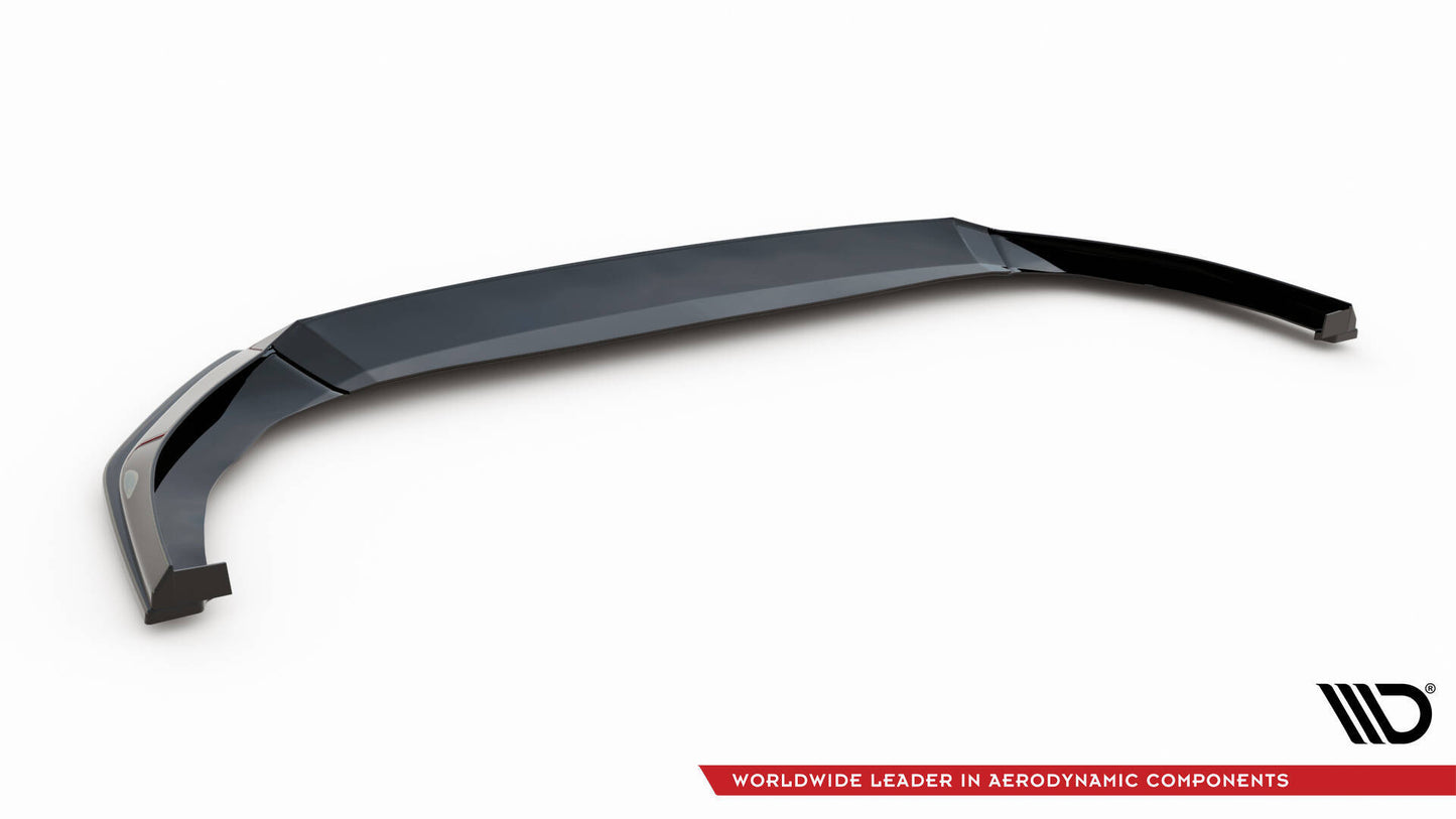 Front Ansatz V.6 für VW Golf GTI / GTE / GTD / R-Line Mk8 schwarz Hochglanz