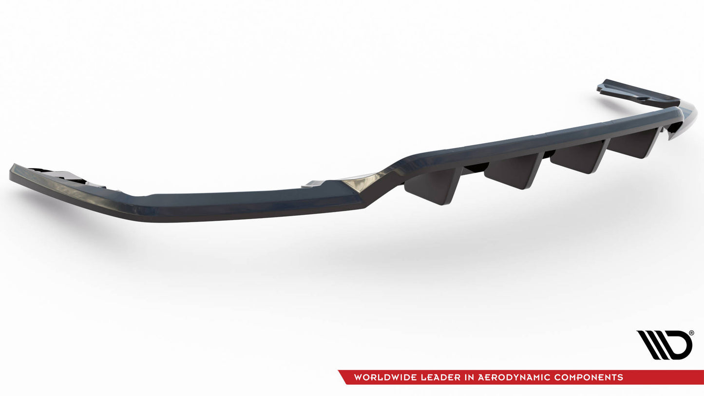 Mittlerer Cup Diffusor DTM Look Heck Ansatz für Maserati Levante Mk1 schwarz Hochglanz