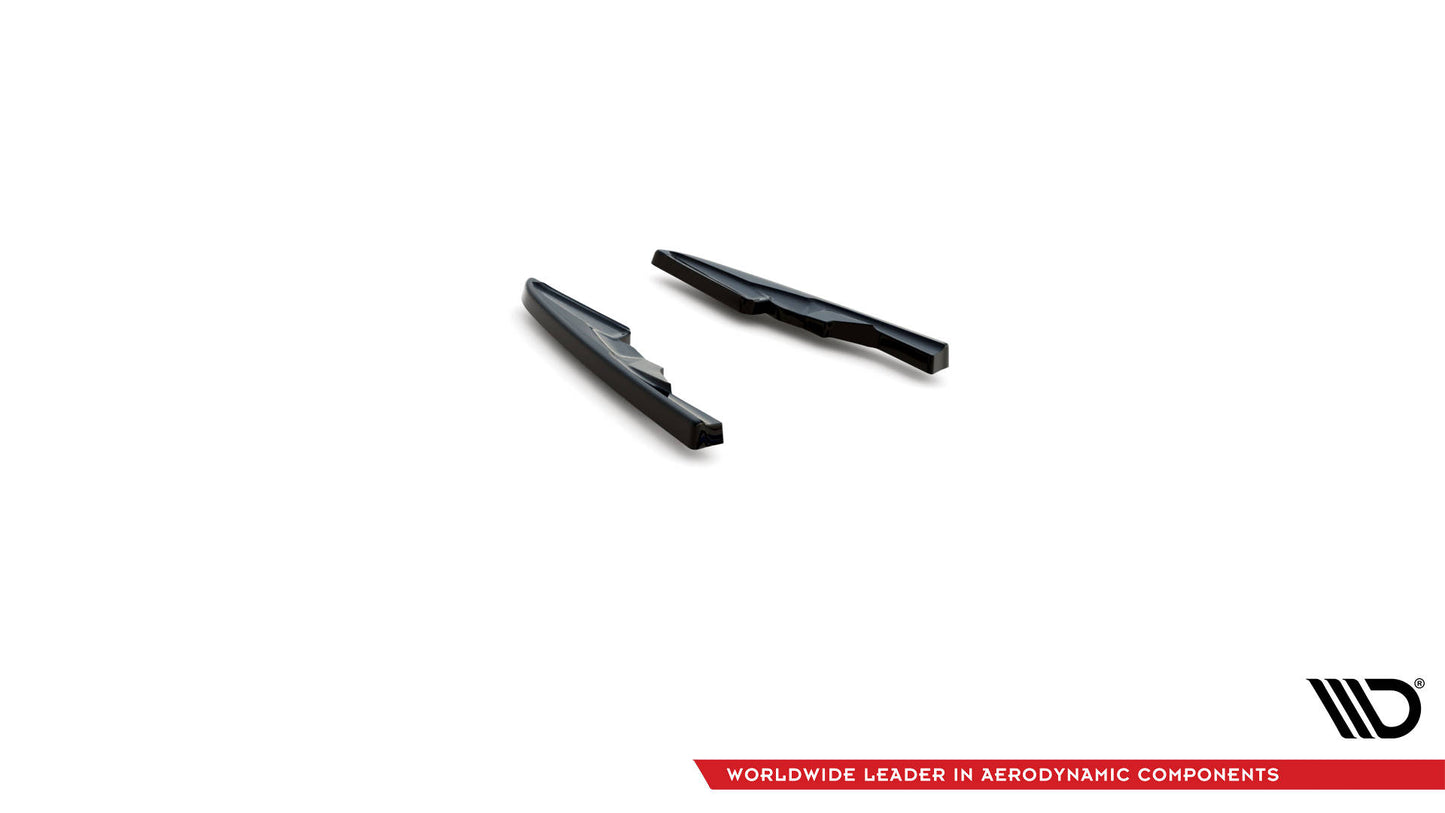 Heck Ansatz Flaps Diffusor für Audi RSQ8 Mk1 schwarz Hochglanz
