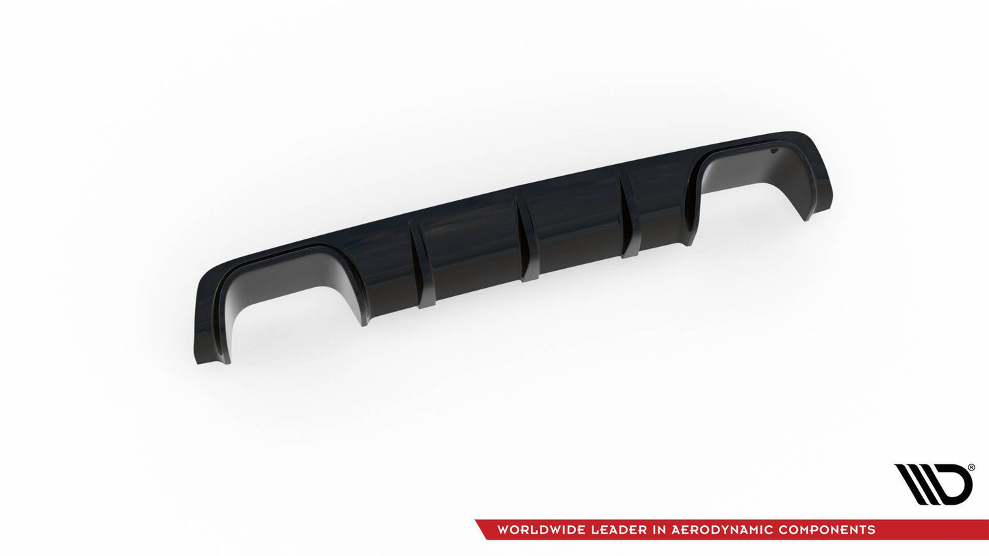 Diffusor Heck Ansatz für BMW M5 / 5 M-Paket E39 schwarz Hochglanz