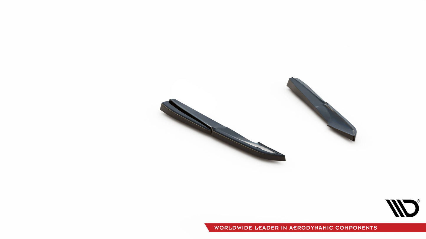 Heck Ansatz Flaps Diffusor für Audi S5 Sportback / Coupe F5 Facelift schwarz Hochglanz