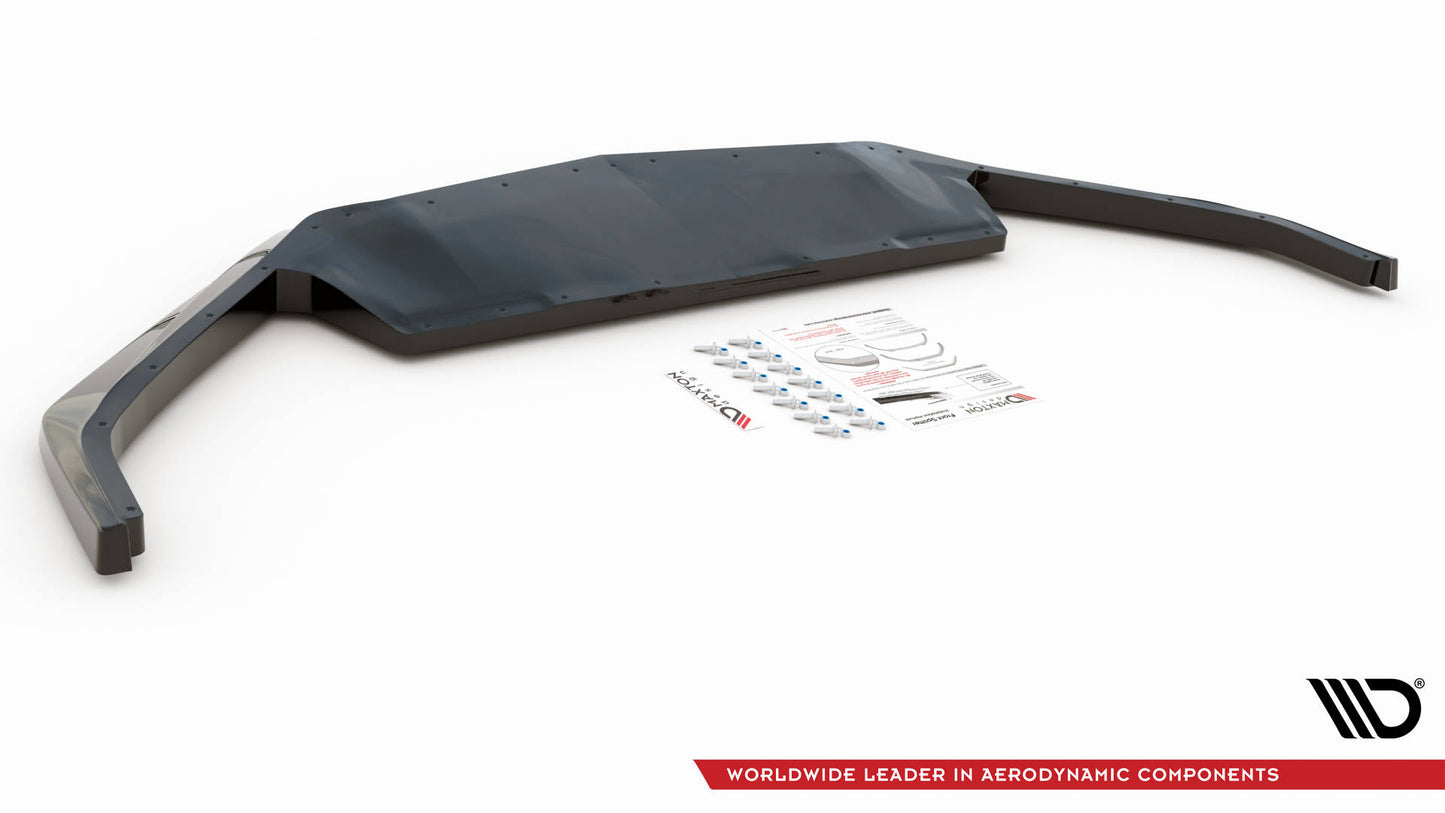 Front Ansatz für Chevrolet Corvette C8 schwarz Hochglanz