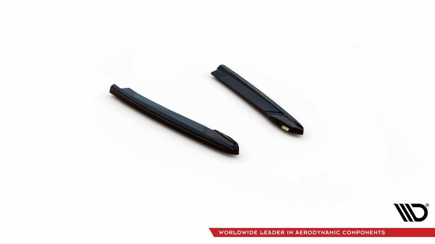 Heck Ansatz Flaps Diffusor V.3 für Skoda Octavia RS Liftback / Combi Mk4 Facelift schwarz Hochglanz