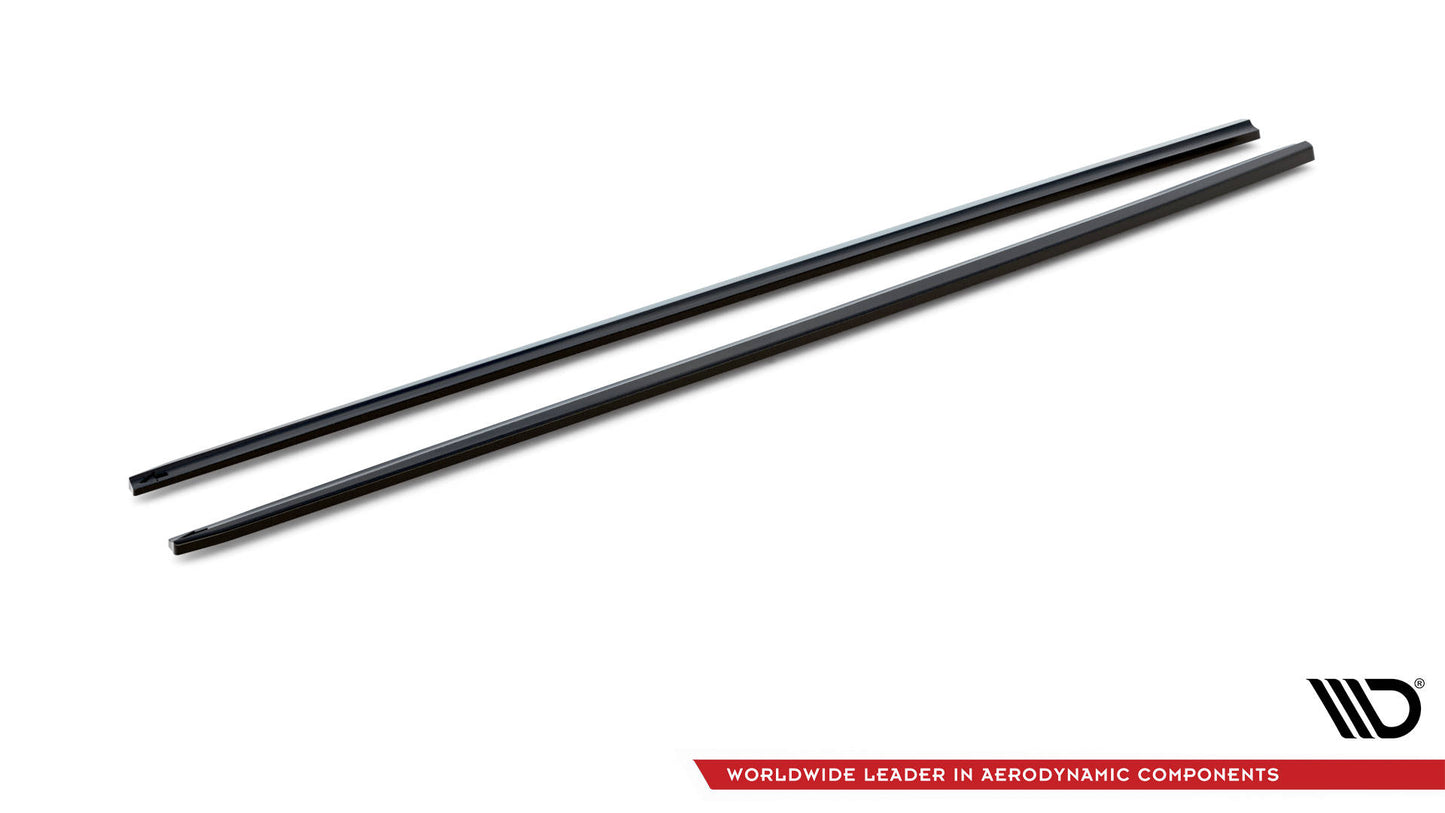 Seitenschweller Ansatz für Peugeot 208 GTi Mk1 schwarz Hochglanz
