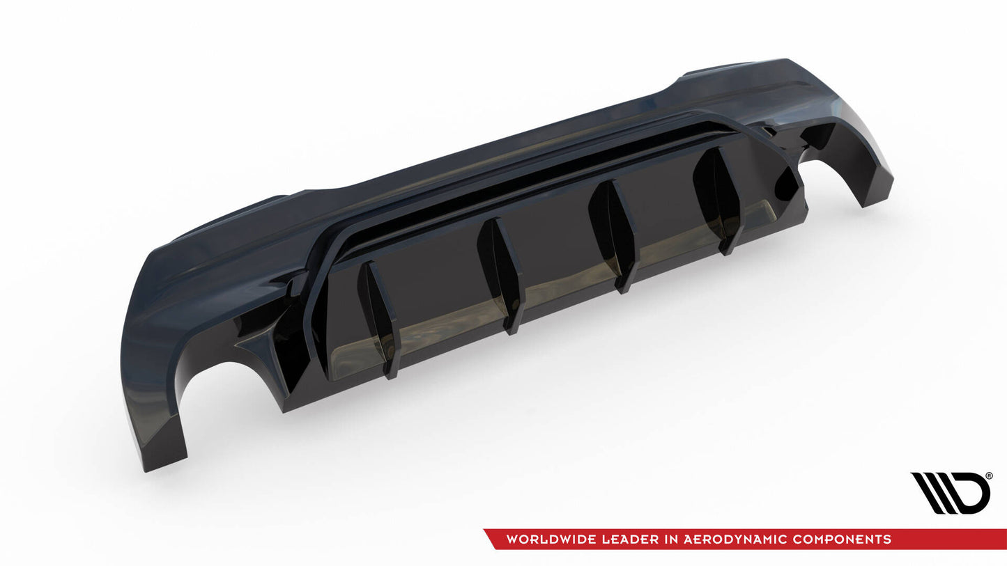 Diffusor Heck Ansatz V.1 für BMW 1er F40 M-Paket/ M135i schwarz Hochglanz