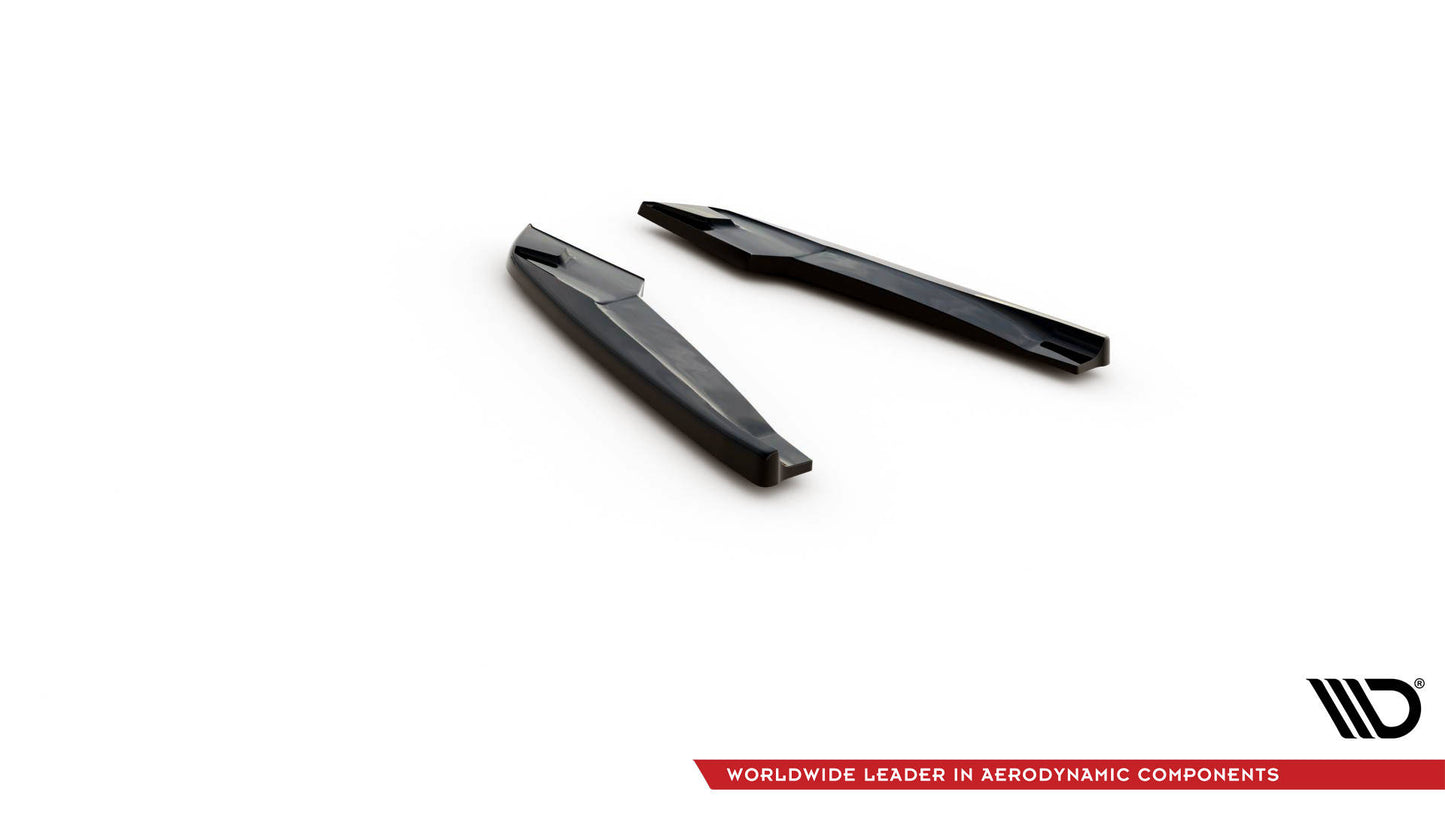 Heck Ansatz Flaps Diffusor für Audi S5 Coupe / Sportback F5 schwarz Hochglanz
