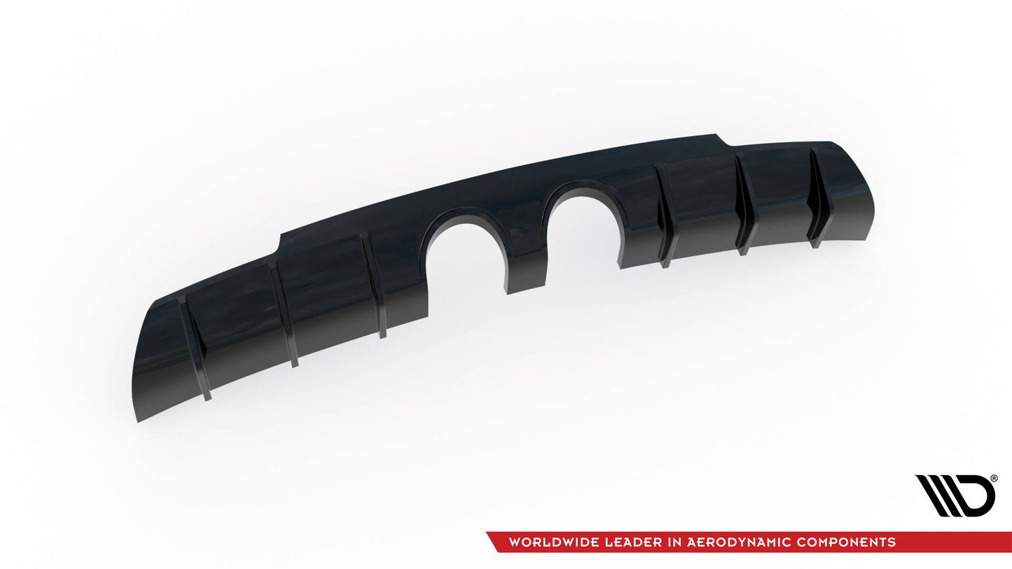 Diffusor Heck Ansatz V.3 für VW Scirocco R Mk3 schwarz Hochglanz
