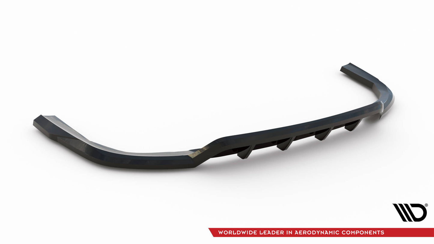 Mittlerer Cup Diffusor DTM Look Heck Ansatz für V.1 BMW X5 M-Paket G05 Facelift schwarz Hochglanz
