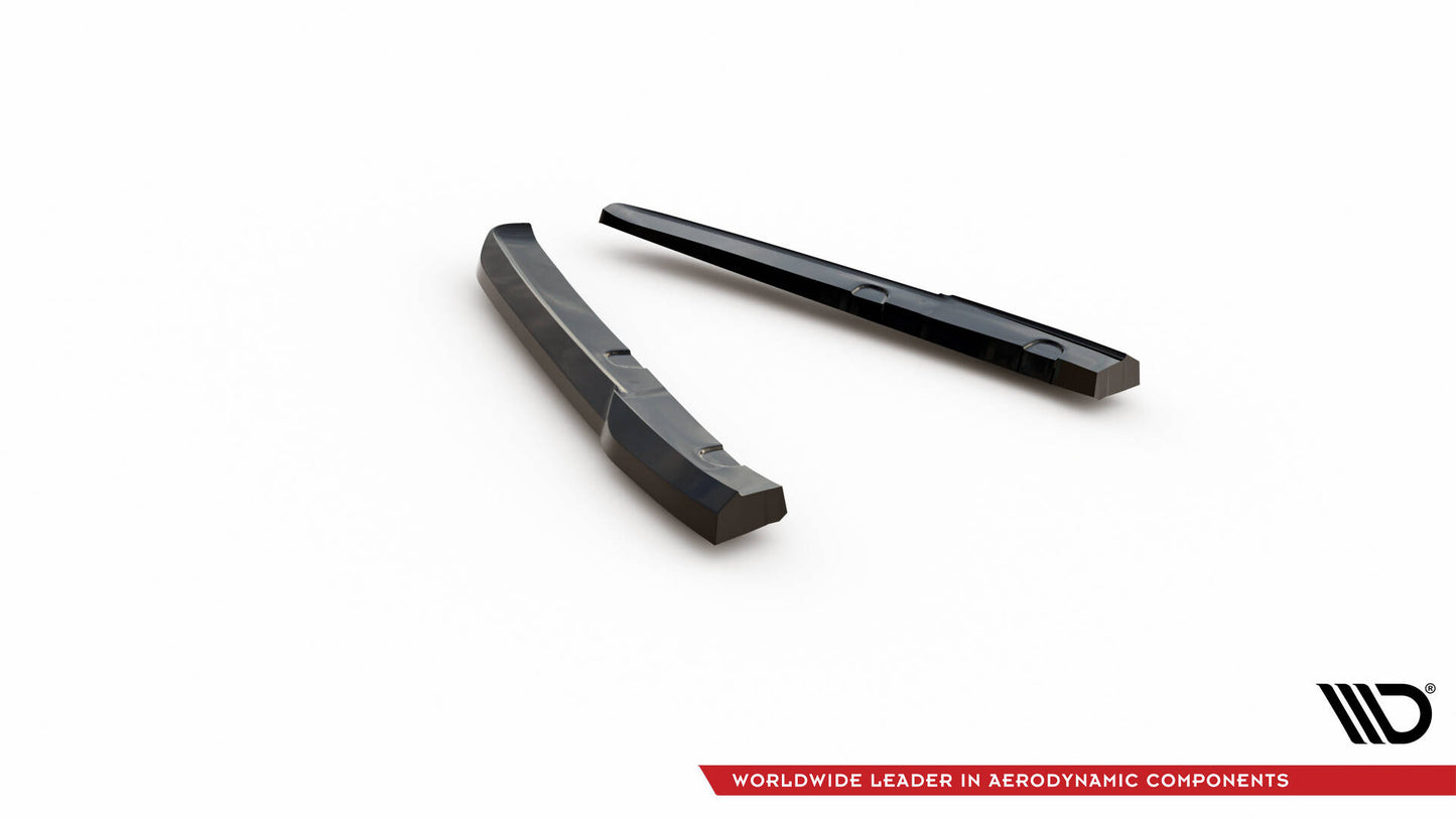 Heck Ansatz Flaps Diffusor für Porsche 911 992 GT3 schwarz Hochglanz