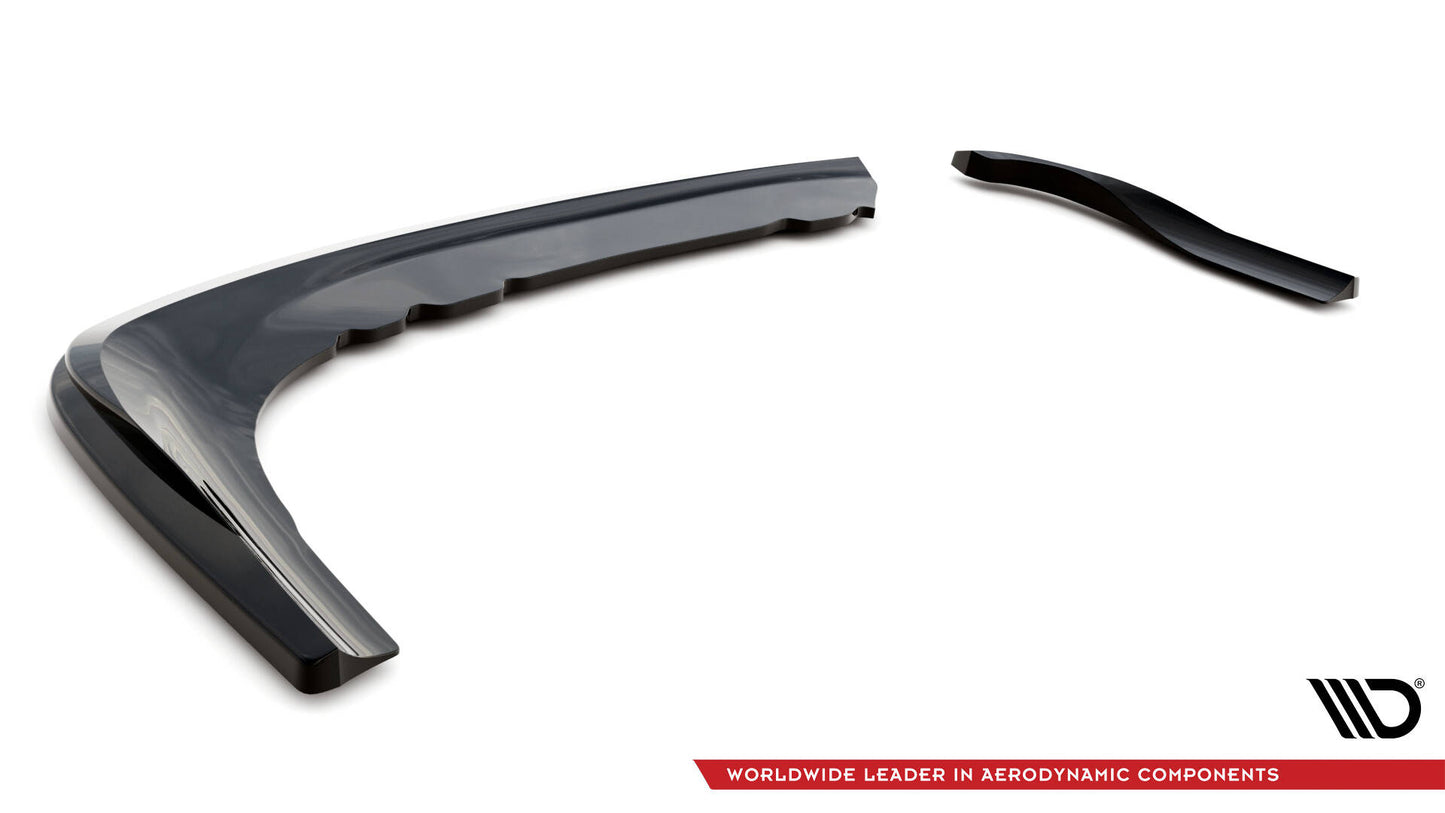 Heck Ansatz Flaps Diffusor für BMW 3er Coupe E46 schwarz Hochglanz