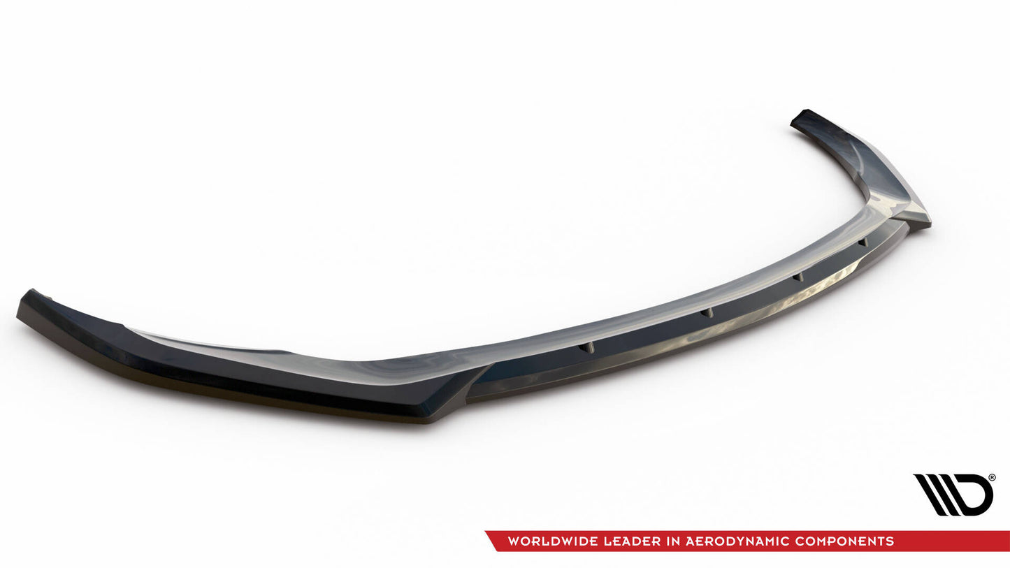 Front Ansatz V.2 für Mercedes-AMG C43 Coupe / Cabrio / Limousine / Kombi C205 / A205 / W205 / S205 Facelift schwarz Hochglanz