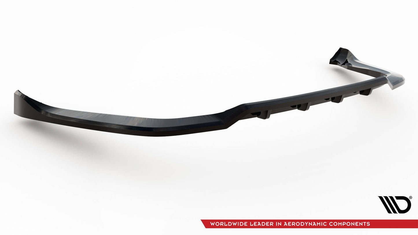 Mittlerer Cup Diffusor DTM Look Heck Ansatz für Porsche 911 Turbo 997 schwarz Hochglanz