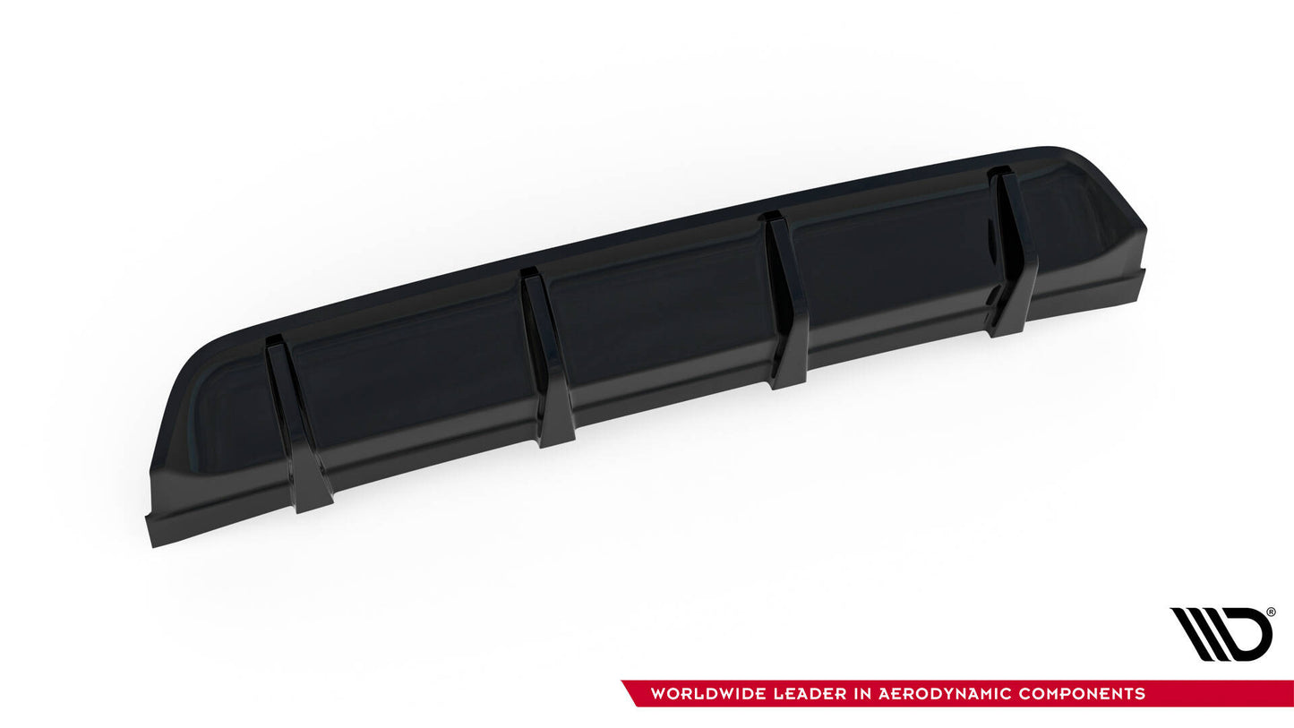 Diffusor Heck Ansatz für VW GOLF Mk7 GTI CLUBSPORT schwarz Hochglanz