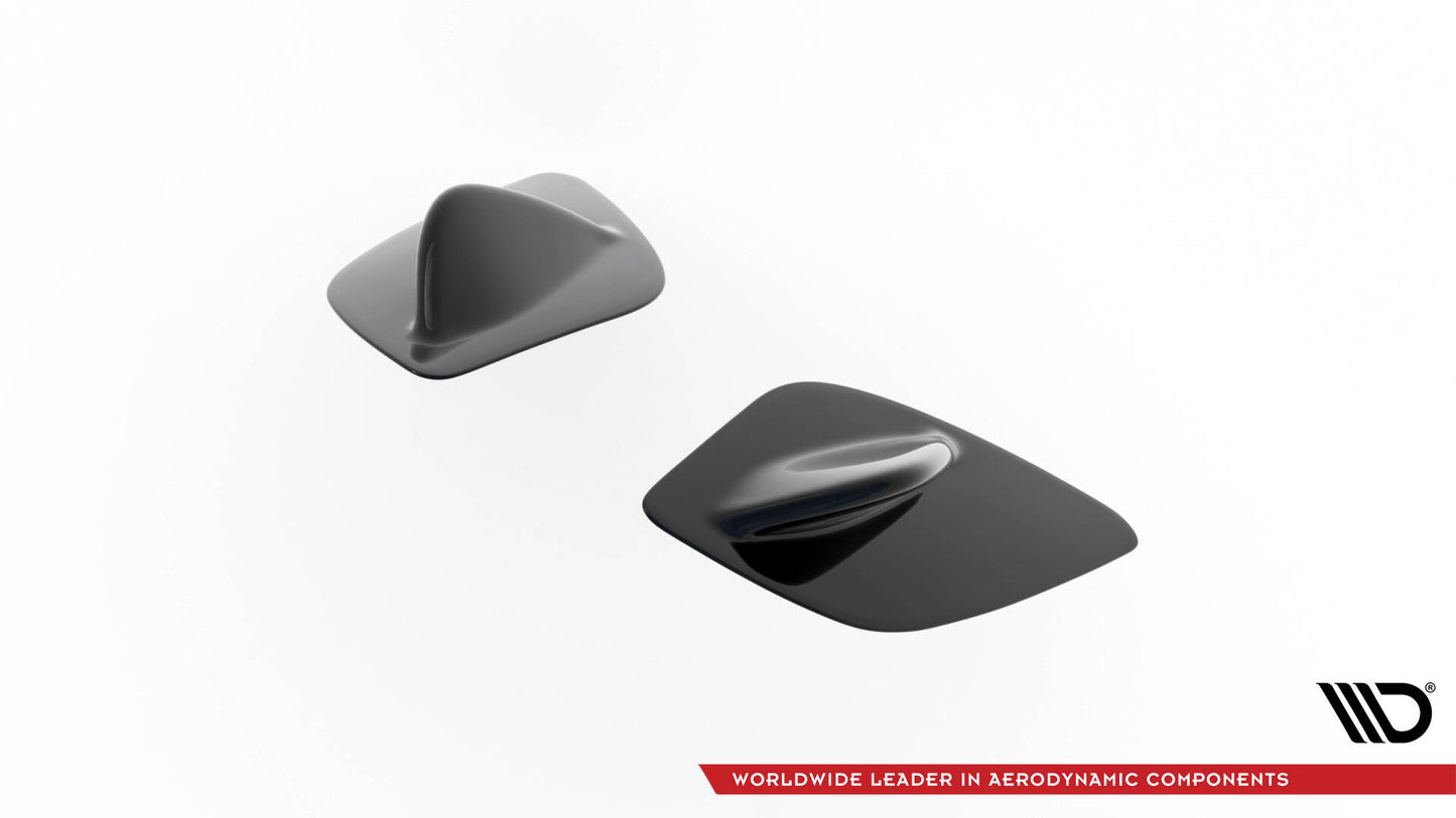 Spoiler Seiten Erweiterung Mercedes A W176 AMG Facelift schwarz Hochglanz