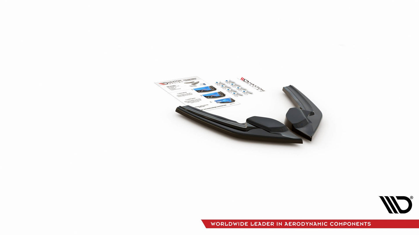 Heck Ansatz Flaps Diffusor V.2 für (Für heckansatz v.1) BMW M135i F20 schwarz Hochglanz