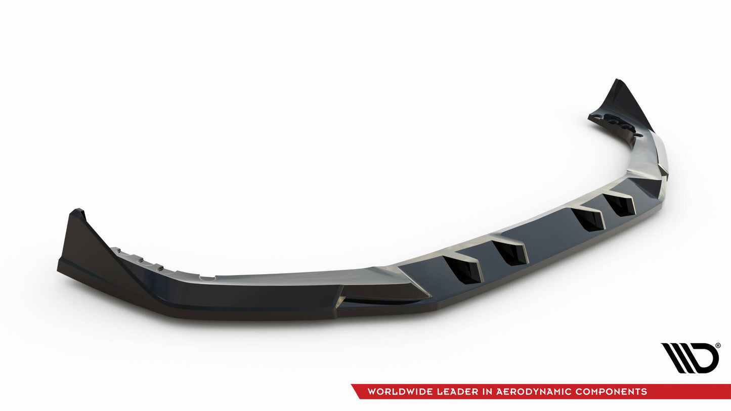 Front Ansatz V.2 für BMW X5 M F95 Facelift schwarz Hochglanz
