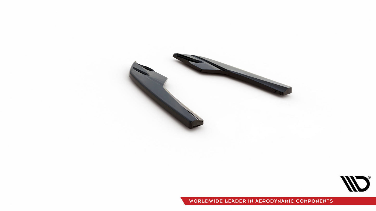 Heck Ansatz Flaps Diffusor für Audi S3 Limousine 8V schwarz Hochglanz