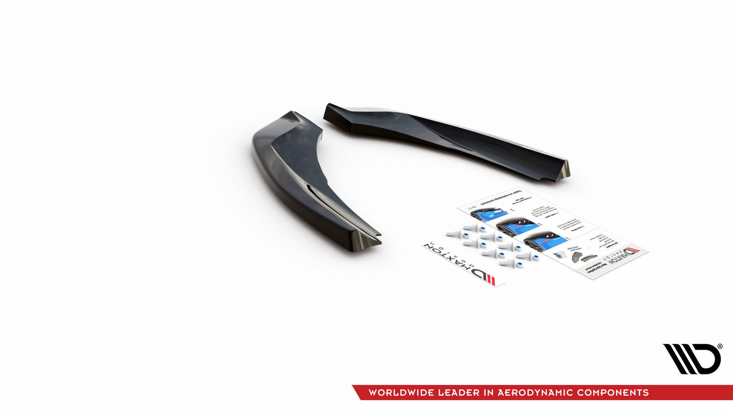 Heck Ansatz Flaps Diffusor für BMW Z4 M-Paket G29 schwarz Hochglanz