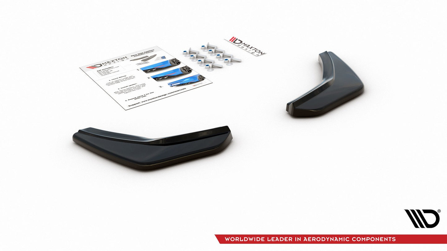 Heck Ansatz Flaps Diffusor V.2 für VW Golf 7 GTI schwarz Hochglanz