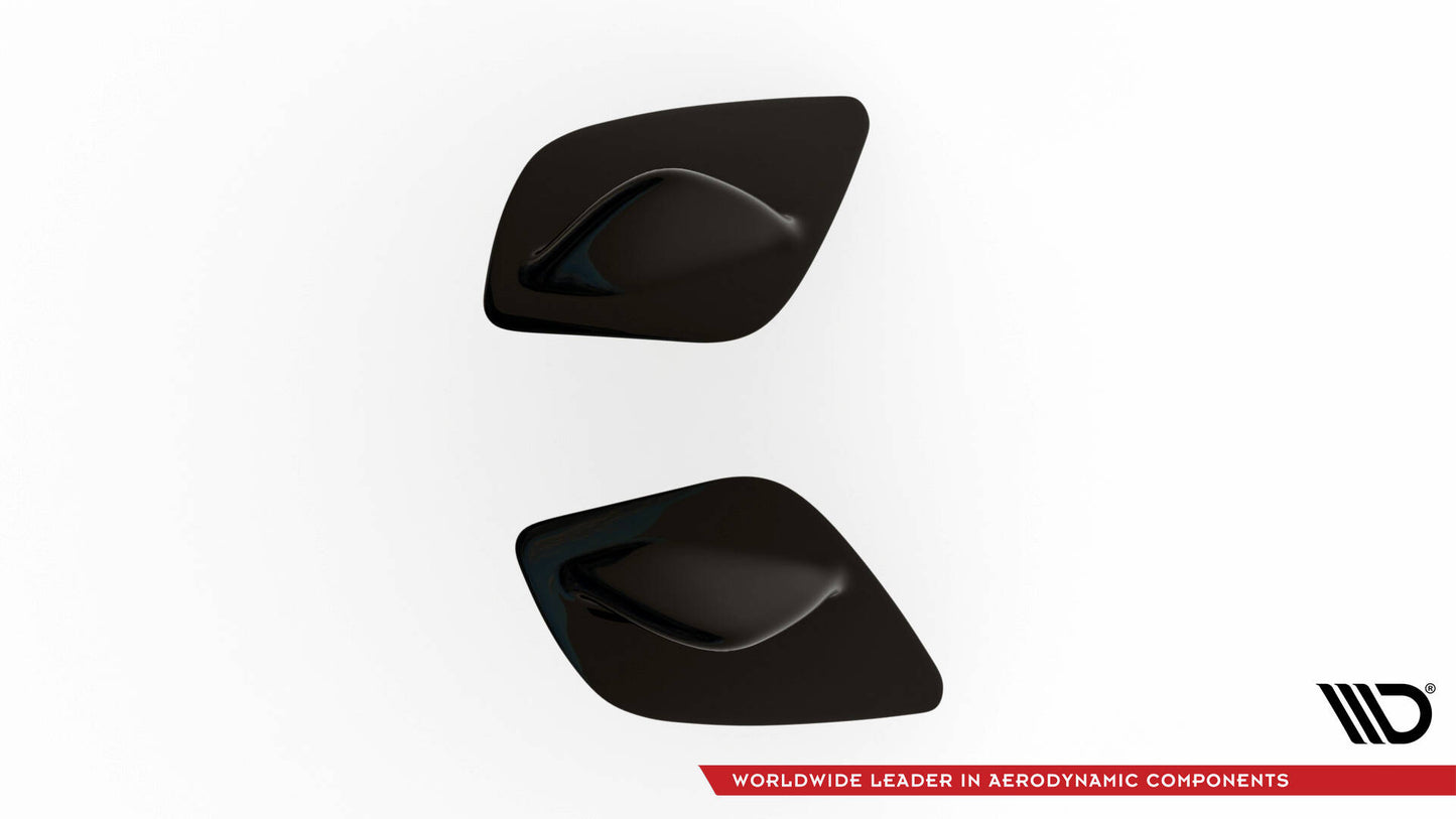 Spoiler Seiten Erweiterung Mercedes A W176 AMG Facelift schwarz Hochglanz