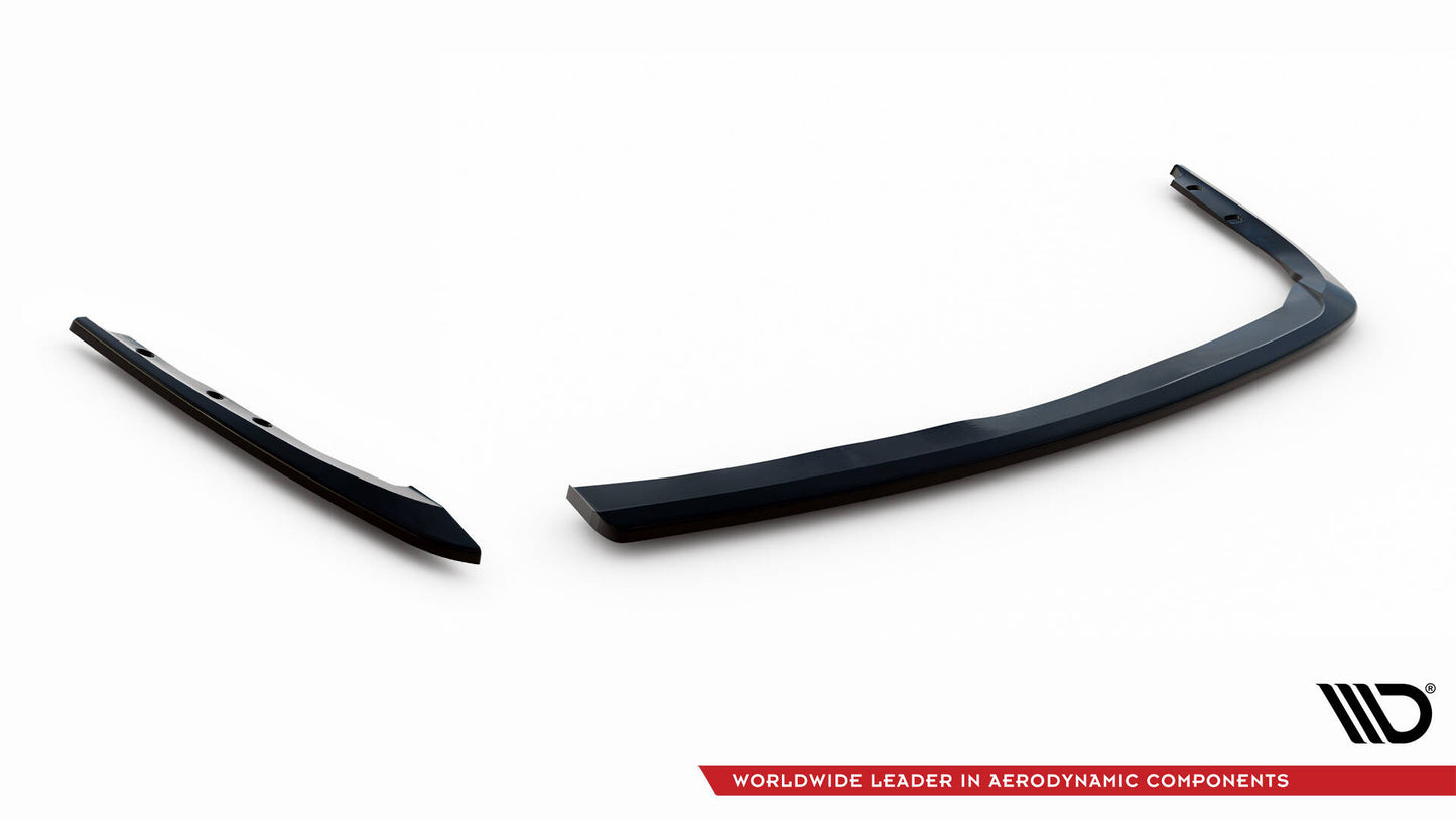 Heck Ansatz Flaps Diffusor für BMW 3er Touring E91 schwarz Hochglanz