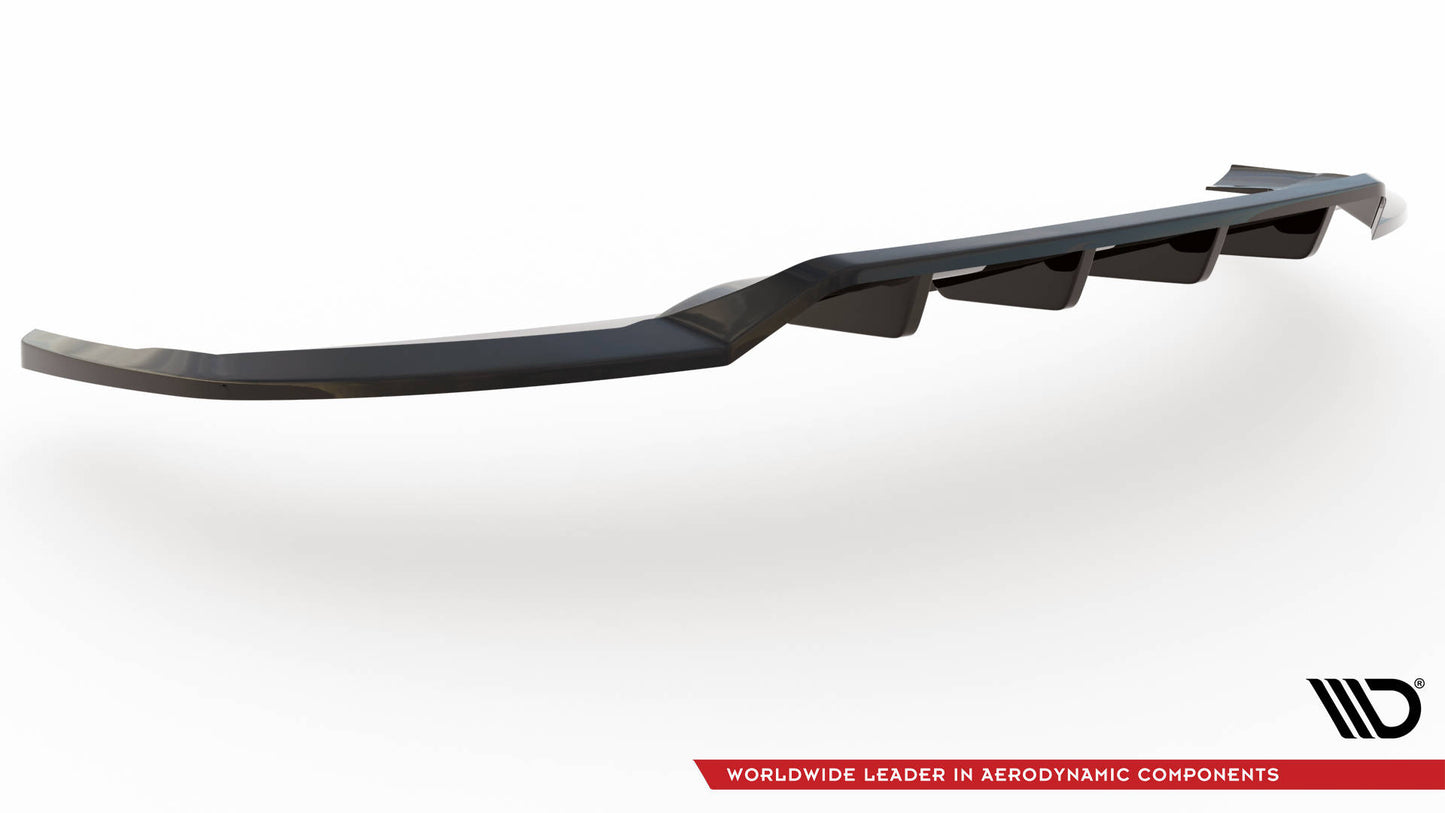 Mittlerer Cup Diffusor DTM Look Heck Ansatz für Audi e-tron schwarz Hochglanz