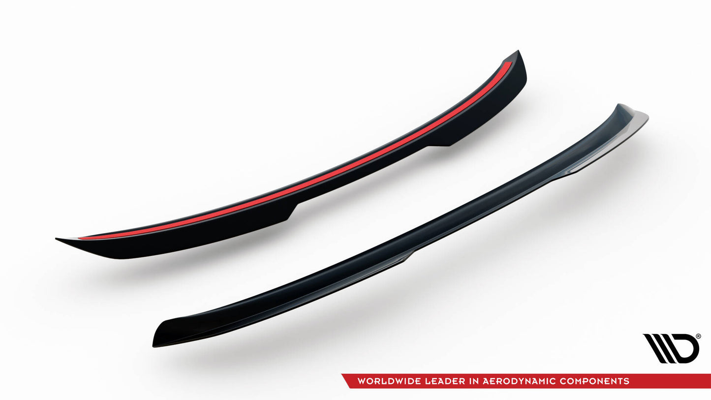 Spoiler CAP V.1 für Audi A6 C7 Avant schwarz Hochglanz