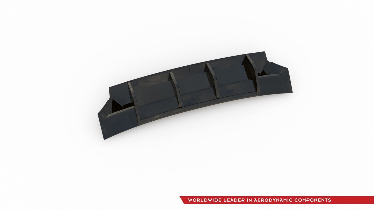 Diffusor Heck Ansatz für Skoda Kodiaq Sportline Mk1 / Mk1 Facelift schwarz Hochglanz
