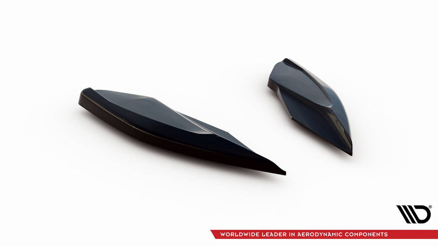 Heck Ansatz Flaps Diffusor V.2 für Cupra Leon Hatchback Mk1 schwarz Hochglanz
